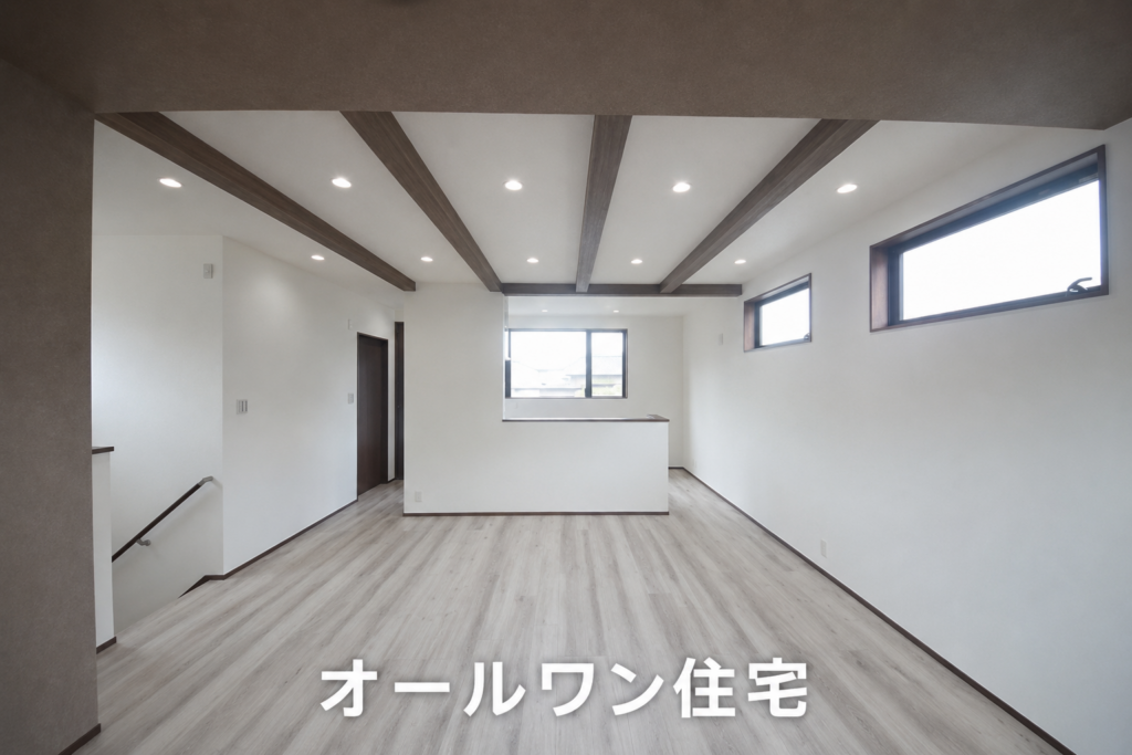 リビング側からキッチン