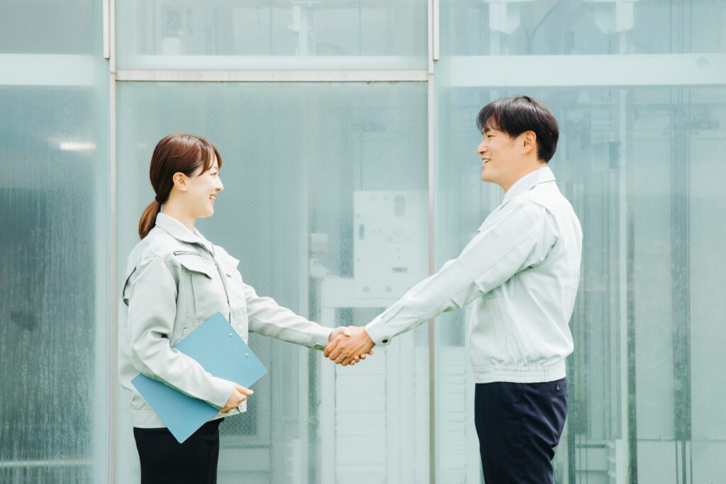 業者握手