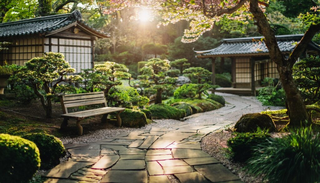日本家屋の庭